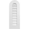 Ekena Millwork Round Top Surface Mount PVC Gable Vent: Non-Functional, w/ 3-1/2"W x 1"P Standard Frame, 12"W x 32"H GVPRT12X3201SN - alternate 1